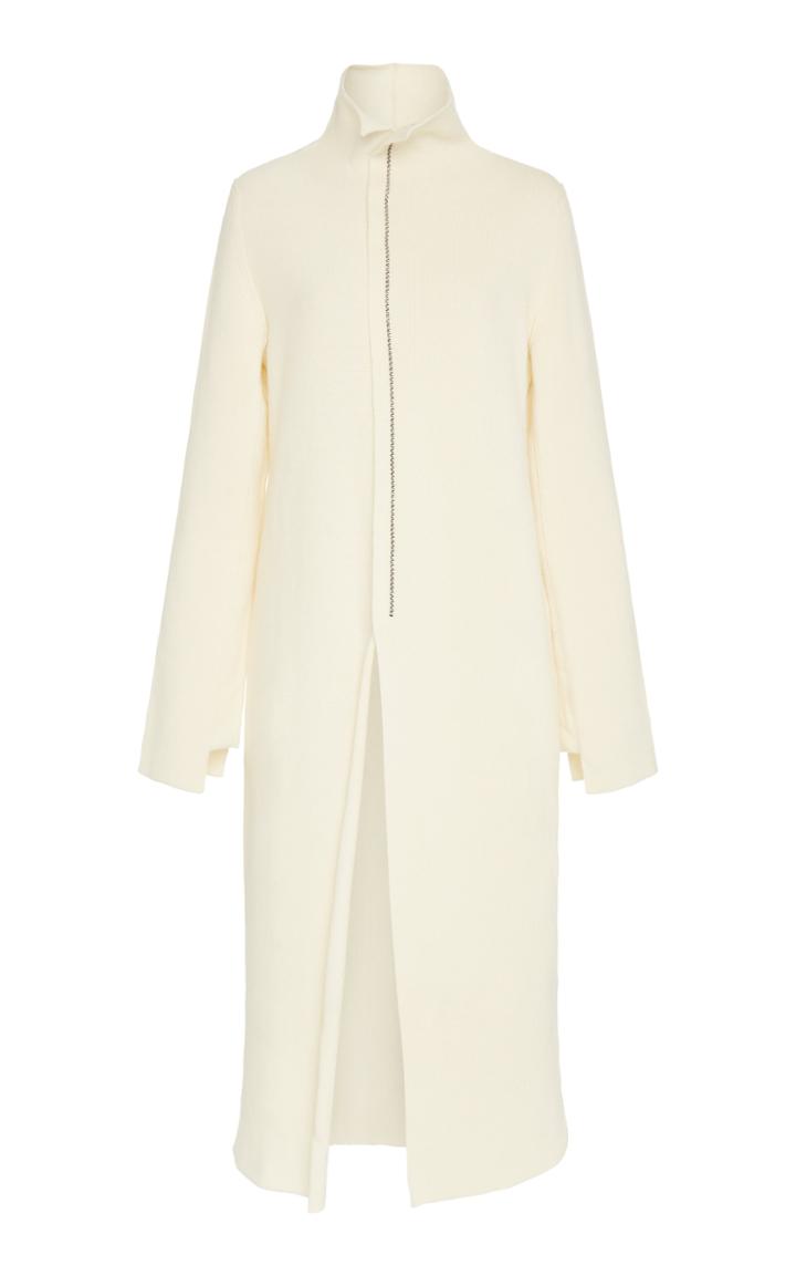 Jil Sander High-neck Wool-blend Sweater Dress