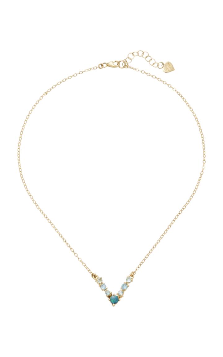 Eden Presley 14k Gold Topaz And Boulder Opal Necklace