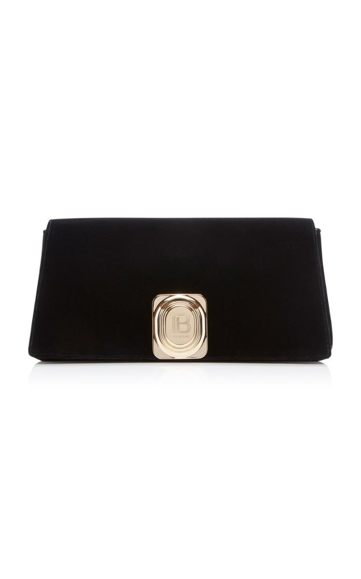 Balmain Medium Signet Satin Bag