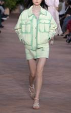 Moda Operandi Alberta Ferretti Garment Dyed Denim Mini Skirt