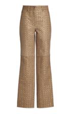 Moda Operandi Saks Potts Rosita Embellished Snakeskin-effect Leather Pants
