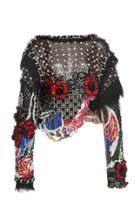 Balmain Long Sleeve Embroidered Top