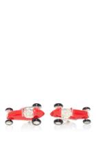 Deakin & Francis Red Enamel And Sterling Silver Racing Car Cufflinks