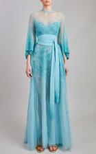 Moda Operandi Elie Saab Bead Embroidered Midi Dress