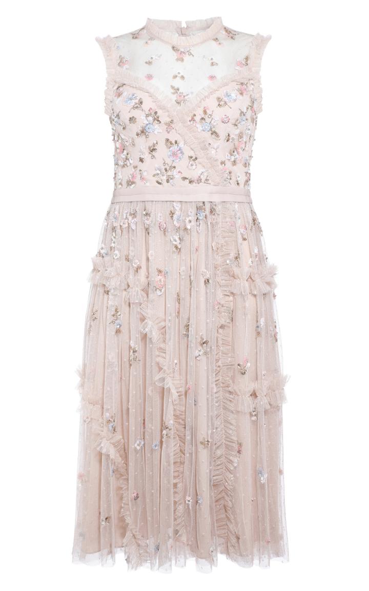 Needle & Thread Shimmer Ditsy Mini Dress
