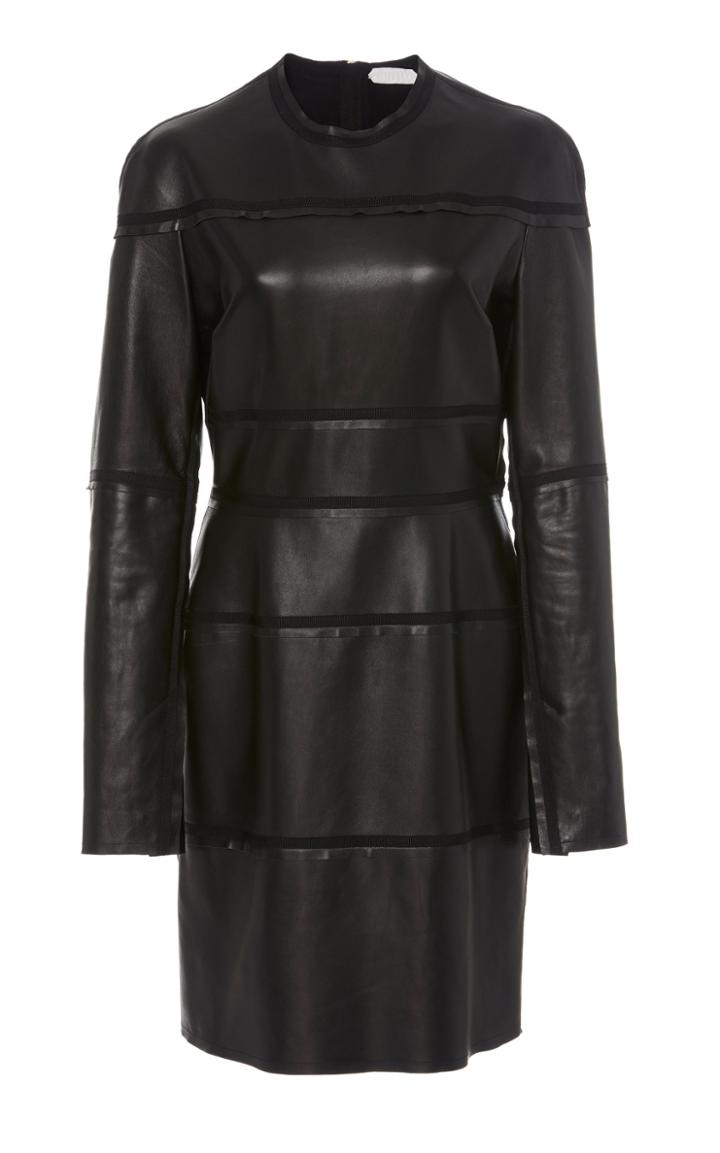 Unttld Faust Leather Sheath Dress