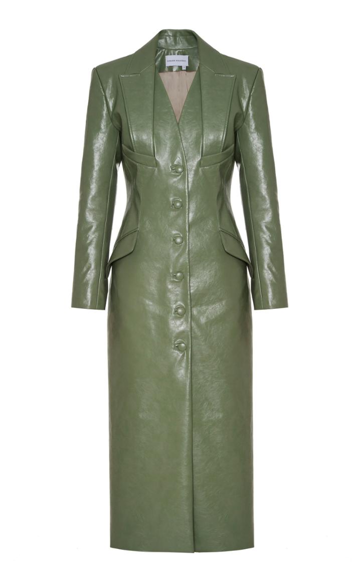 Moda Operandi Aleksandre Akhalkatsishvili Vegan Leather Coat