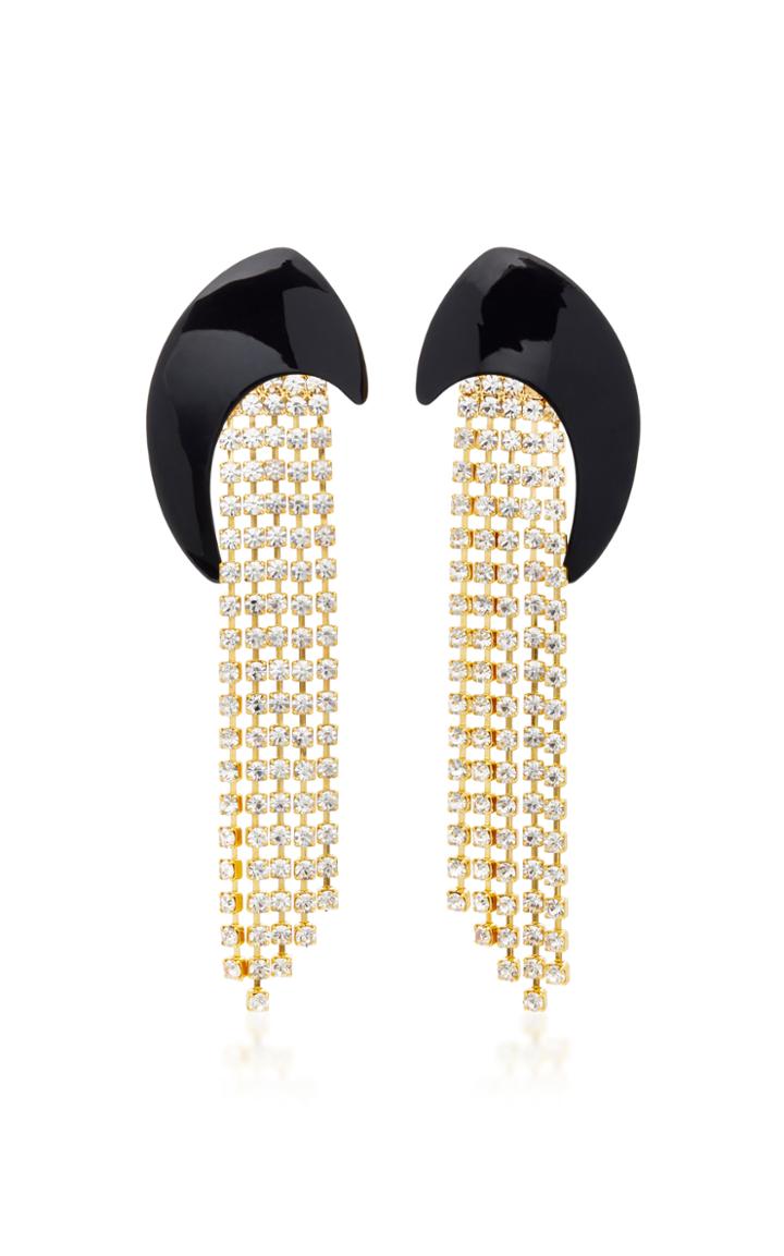 Jennifer Behr M'o Exclusive Gold-plated Swarovski Crystal Earrings
