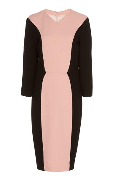 Herve Pierre Contrast Panel Dress