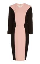 Herve Pierre Contrast Panel Dress