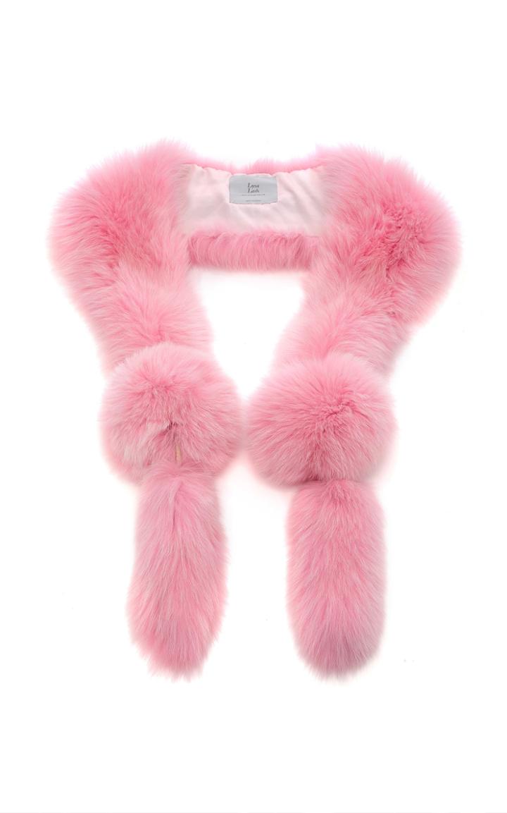 Lysa Lash M'o Exclusive Scarlet Fox Fur Scarf