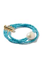 Joie Digiovanni Turquoise And Pearl Bracelet