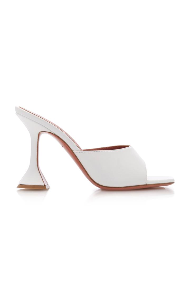 Amina Muaddi Lupita Leather Sandals