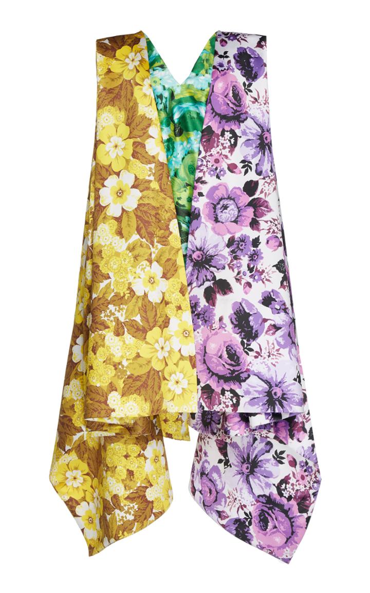 Richard Quinn Draped Midi Dress