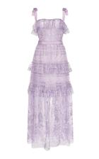 Zuhair Murad Square Neck Embroidered Dress