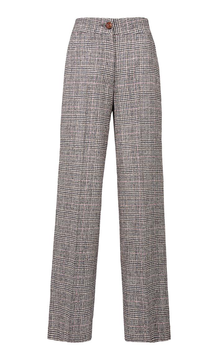Moda Operandi Blaz Milano Longwood Camargue Wool-blend Check Pants