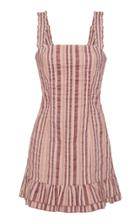 Alexis Brandy Striped Cotton-blend Mini Dress