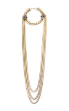 Elie Saab Long Necklace With Swarovski Crystal