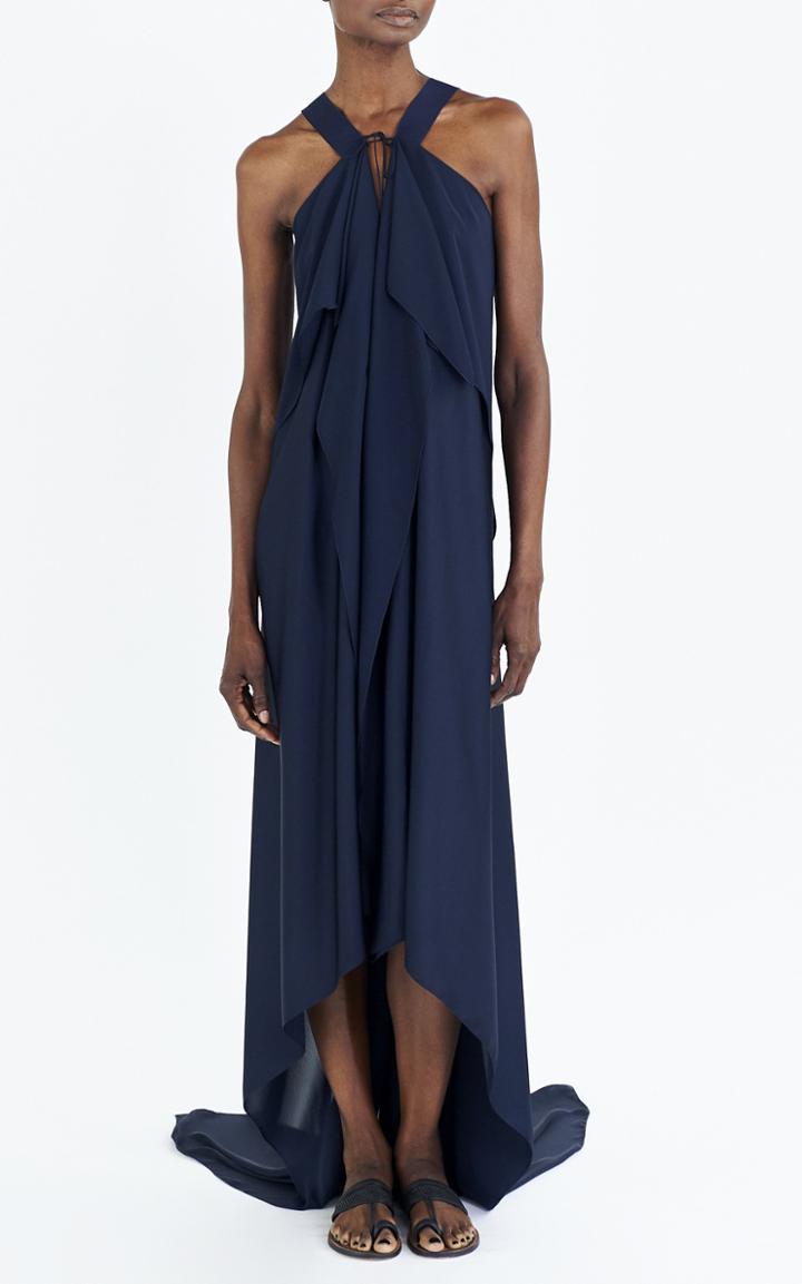 Moda Operandi Maison Rabih Kayrouz Draped Charmeuse Dress Size: 36