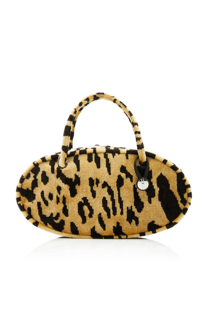 Hayward Pill Box Leopard-print Brocade Bag
