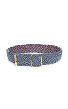 Moda Operandi Philosophy Di Lorenzo Serafini Wide Braided Denim Belt Size: 36