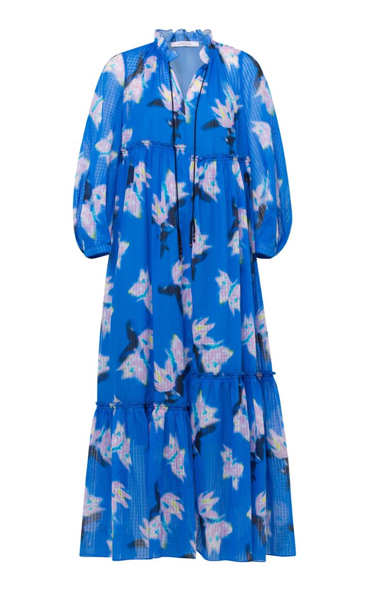 Moda Operandi Dorothee Schumacher Energetic Mix Floral Cotton Maxi Dress Size: 0