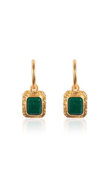 Valre Gold-plated Malachite Earrings