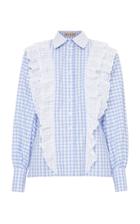 Flow The Label Gingham Ruffle Blouse