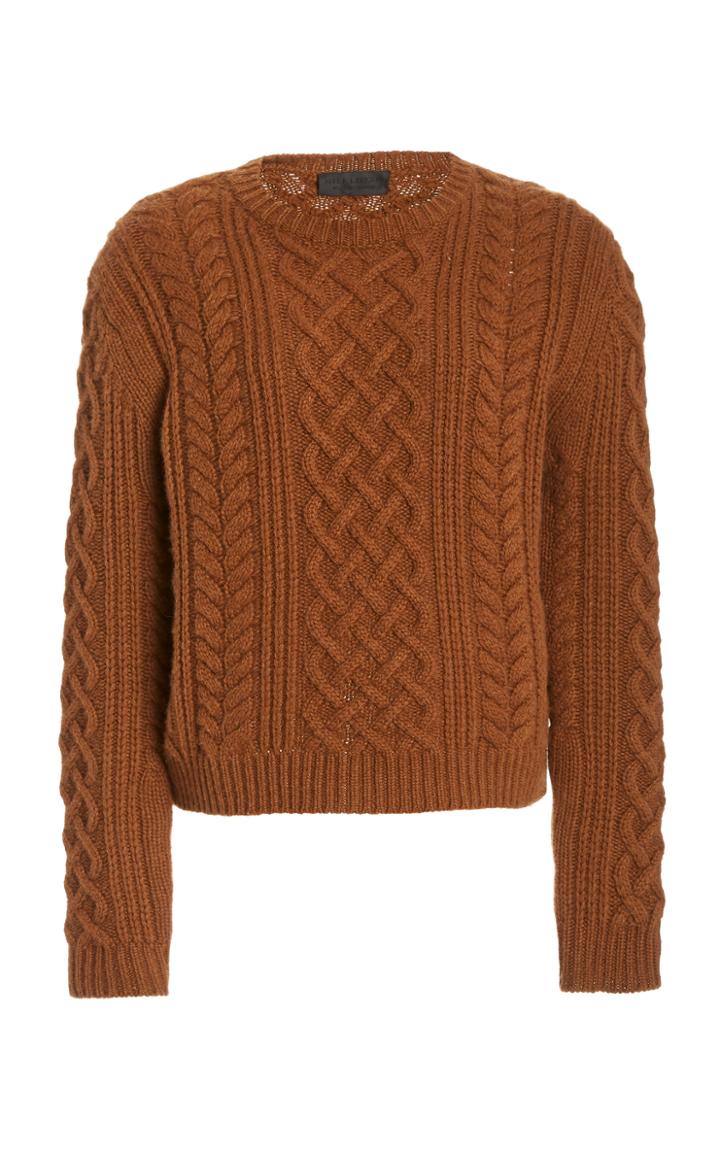 Nili Lotan Jodelle Cable-knit Cashmere Sweater