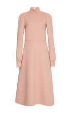 Rochas Wool Double Turtle Neck Dress