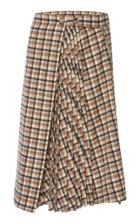 Paco Rabanne High-rise Plaid Cotton-blend Skirt