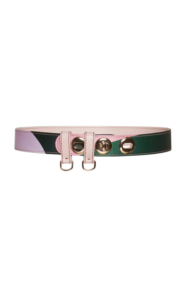 Emilio Pucci Printed Skinny Belt