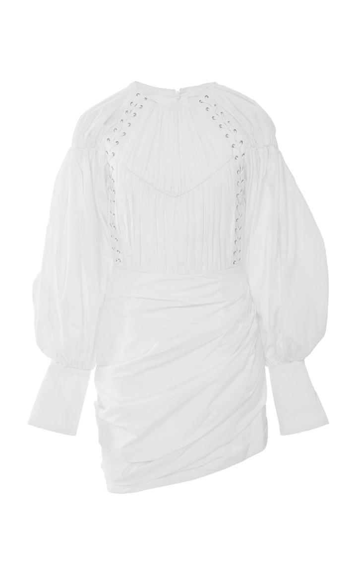 Acler Fairfax Ruched Crepe De Chine Mini Dress