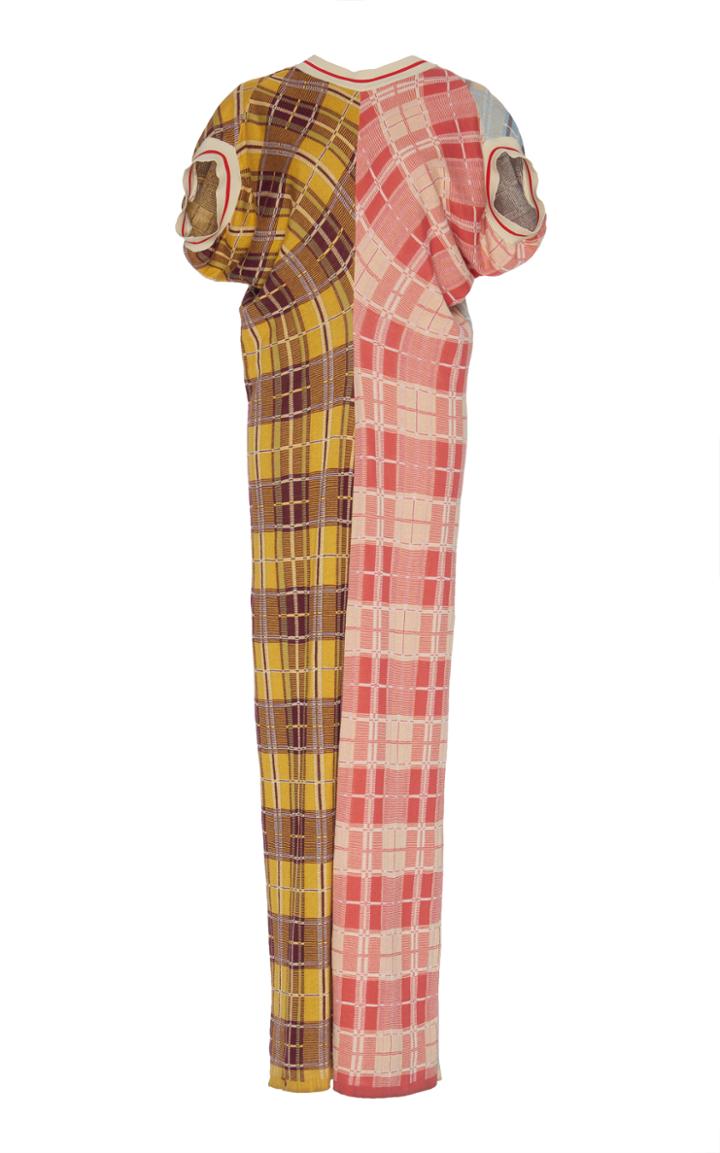 Marni Short Sleeve Plaid Dress