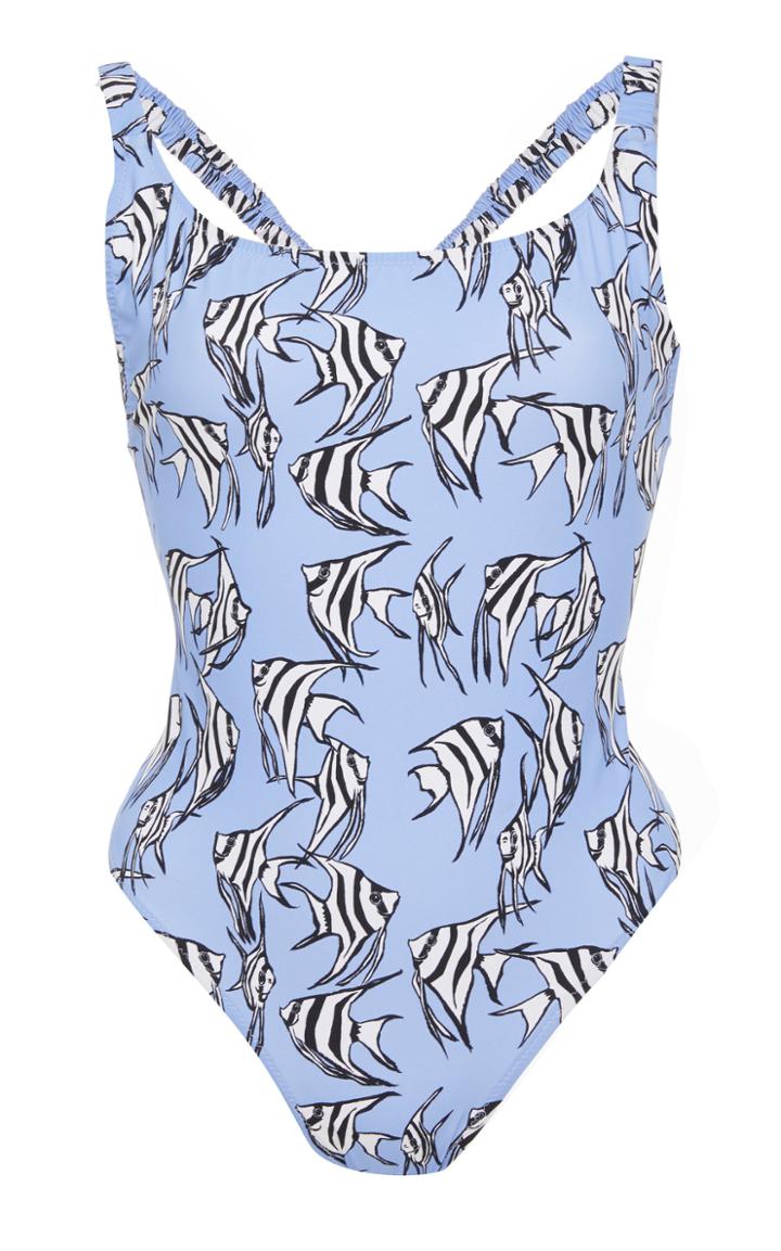Fisch Blue Angelfish One Piece