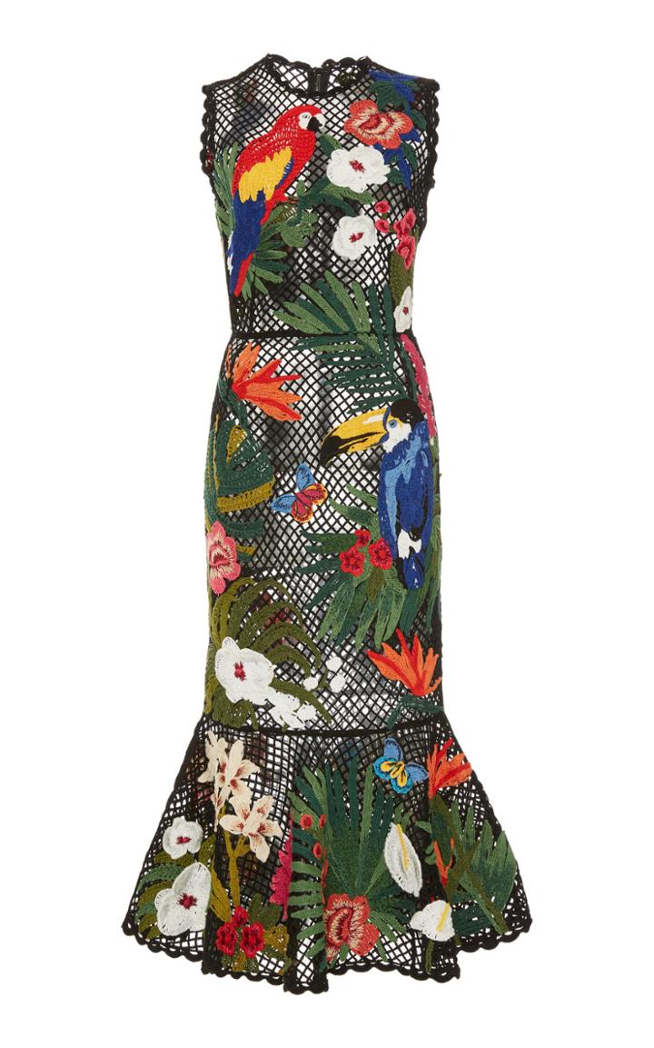 Dolce & Gabbana Embroidered Mesh Dress