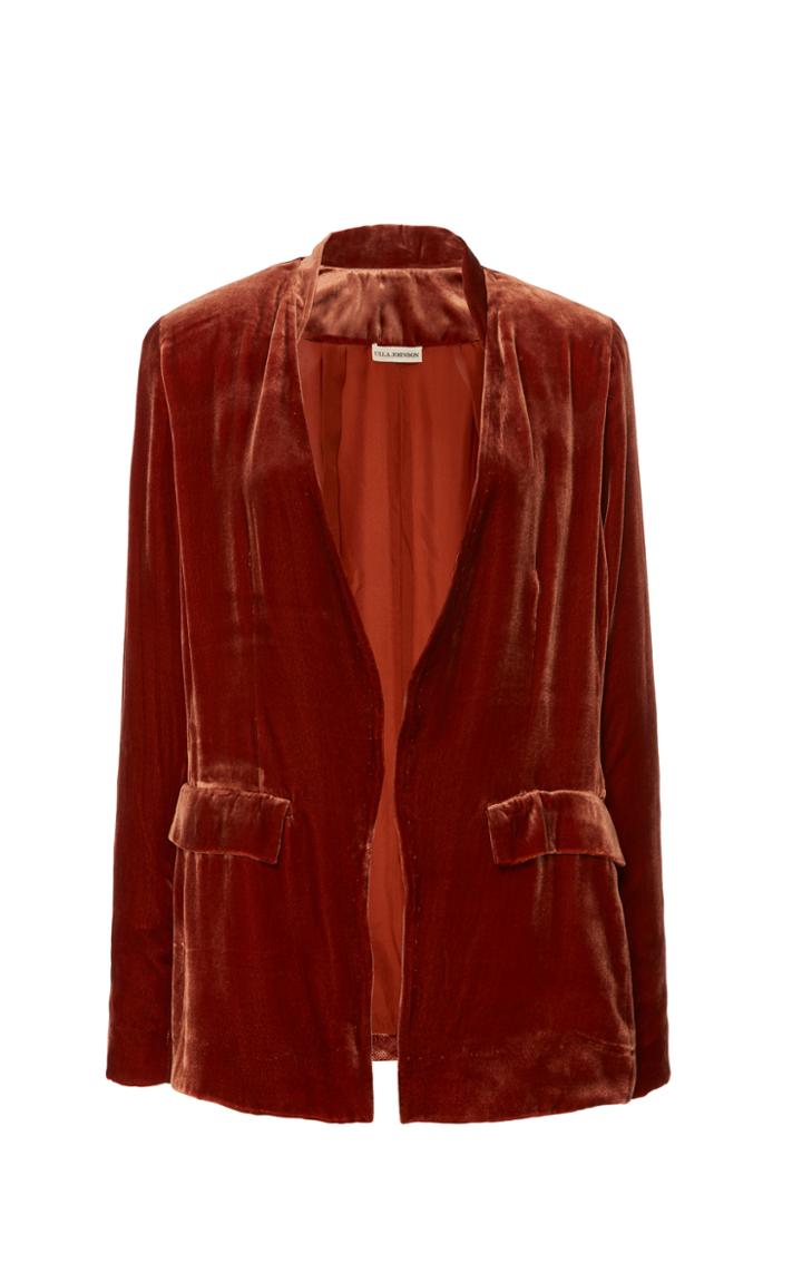Ulla Johnson Bobby Velvet Blazer