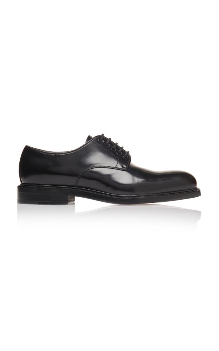 Prada Lace-up Calfskin Blucher Shoes