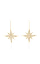 Sydney Evan Starburst 14k Gold And Diamond Earrings