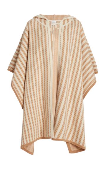 Moda Operandi Madeleine Thompson Striped Wool-blend Poncho
