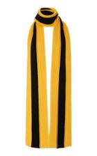 Michael Kors Collection Black Stripe Muffler Scarf