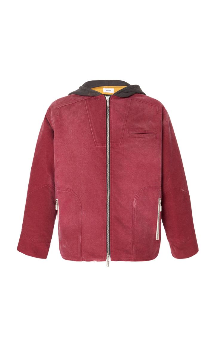 Rhude Quilted Cargo Jacket With Hood