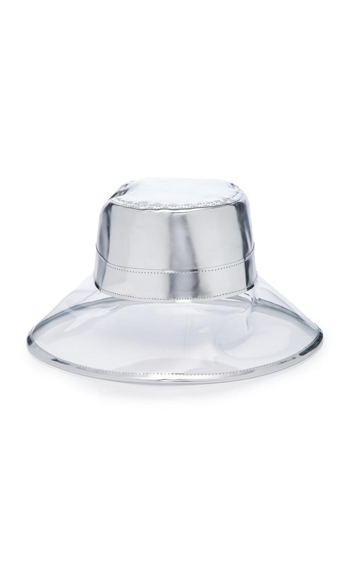Moda Operandi Eric Javits Go-go Patent Leather And Pvc Bucket Hat