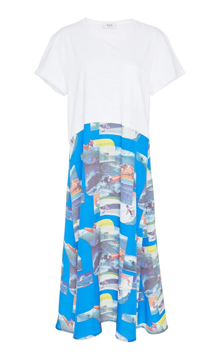 Sea Surf Print Tunic Dress