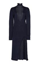 Georgia Alice Open-back Jersey Knit Turtleneck Dress