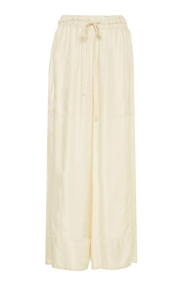 Moda Operandi Lee Mathews Rommie Twill Drawstring Wide-leg Pants Size: 1