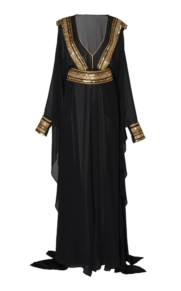Dundas Silk Georgette Embroidered Gown
