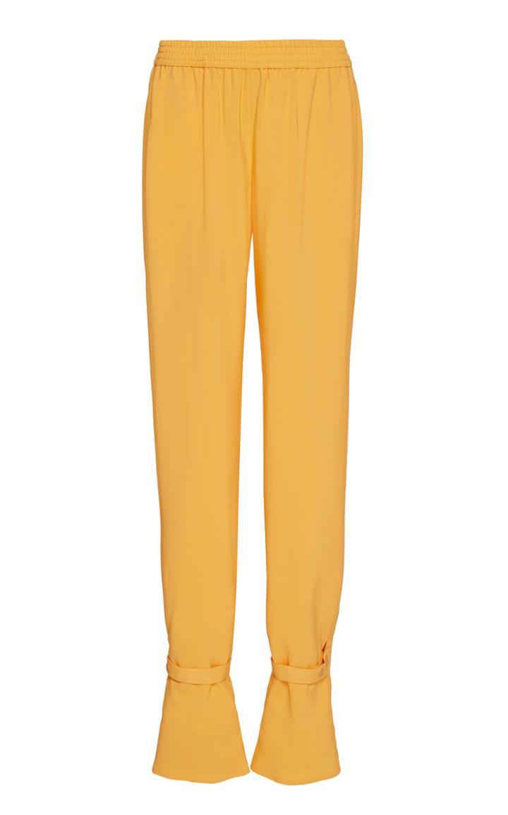 Moda Operandi Sally Lapointe Buckle-embellished Cady Pants Size: L