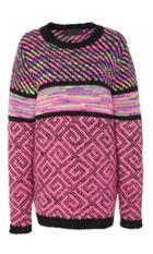 The Elder Statesman Technicolor Cliffhanger Cashmere Sweater