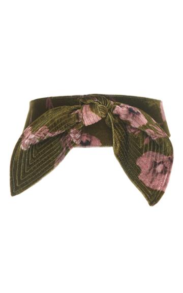 Johanna Ortiz El Cigala Floral Velvet Belt